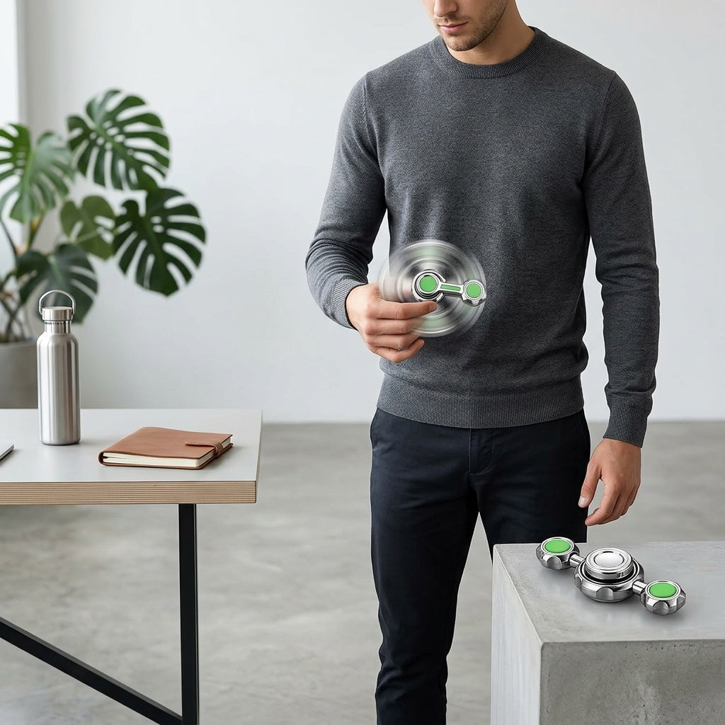 Metal Fidget Spinner for Focus & Stress Relief